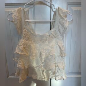 Francesca’s White Blouse Size XS